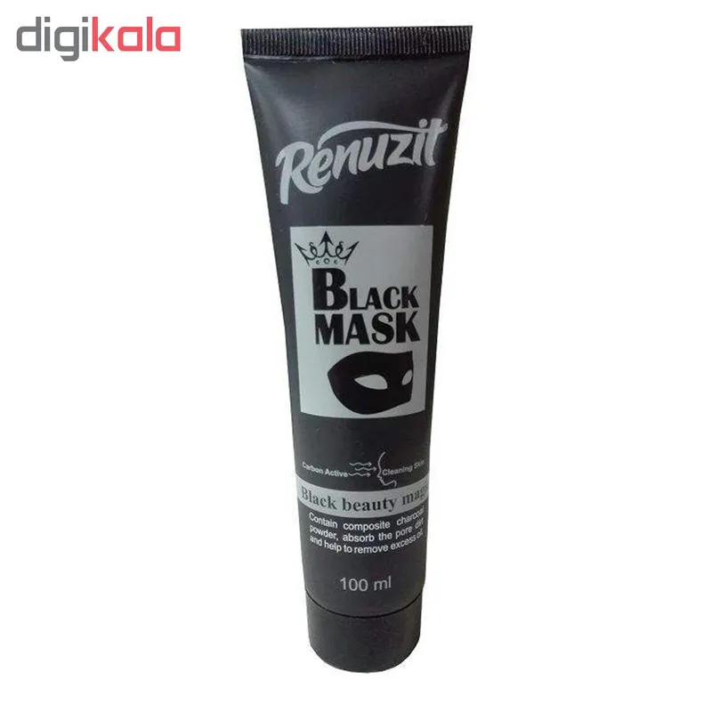 ماسک صورت رینو زیت مدل Black mask carbon active حجم 100 میلی لیتر مجموعه 3 عددی - تصویر 3