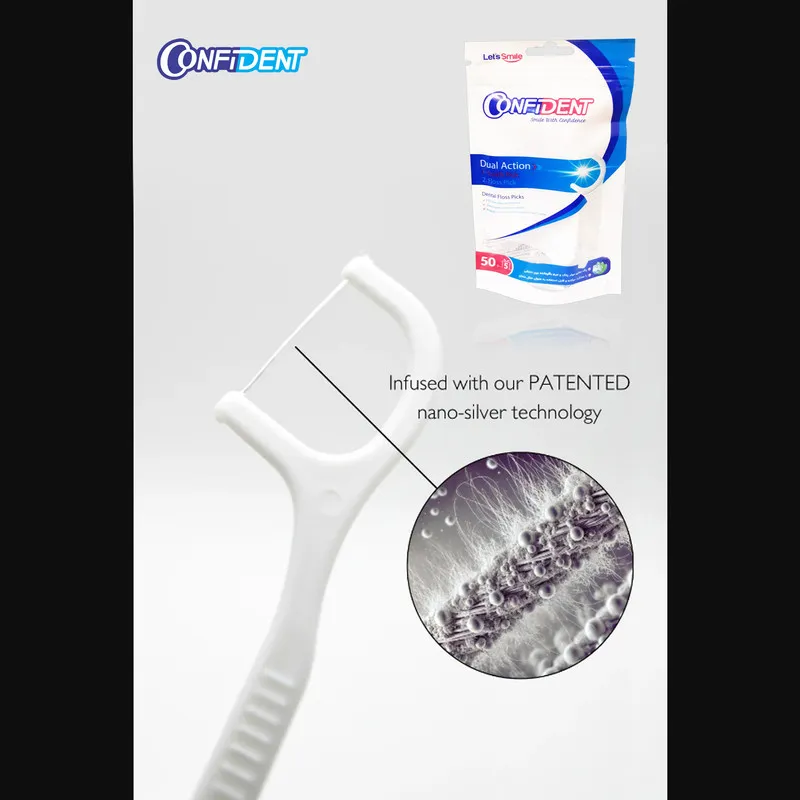 نخ دندان کانفیدنت مدل floss-Pillow سه بسته 50 عددی - تصویر 3