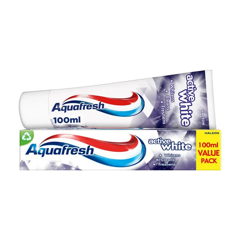 خمیر دندان سفید کننده آکوا فرش مدل active white حجم 100 میلی لیتر - تصویر 2