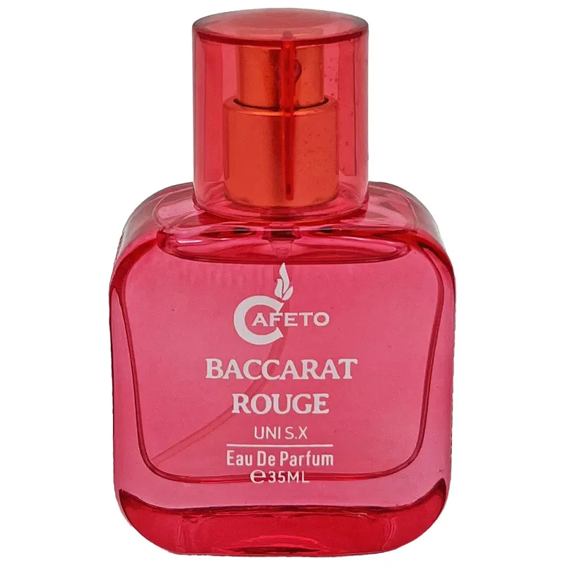 عطر جیبی زنانه کافه تو مدل باکارات رژ با رایحه گرم حجم 35 میلیلیتر