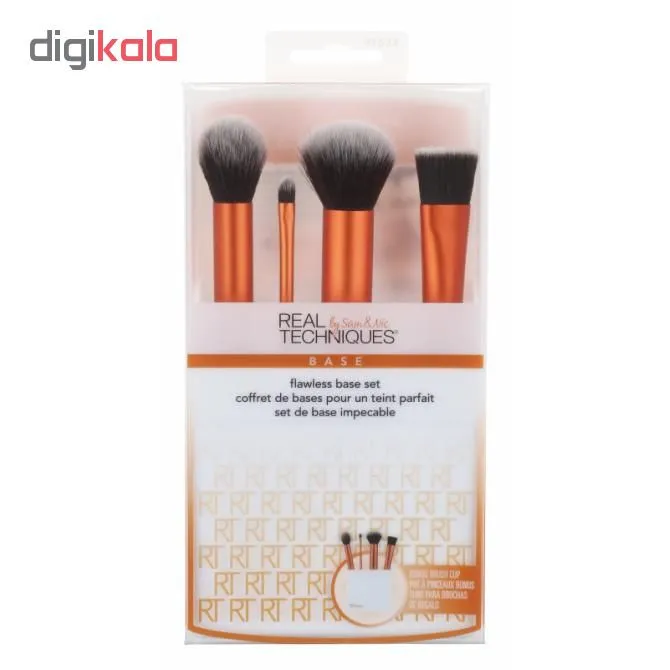 ست برس آرایشی ریل تکنیکس مدل flawless کد 01 بسته 4 عددی - تصویر 3