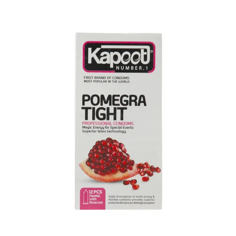 کاندوم تنگ کننده کاپوت مدل pomegra tight دو بسته 12 عددی - تصویر 2