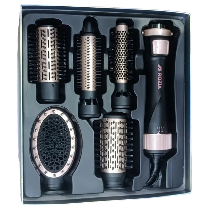 سشوار برس‌دار چرخشی 1000 وات روزیا مدل HC8115 5in1 - تصویر 2