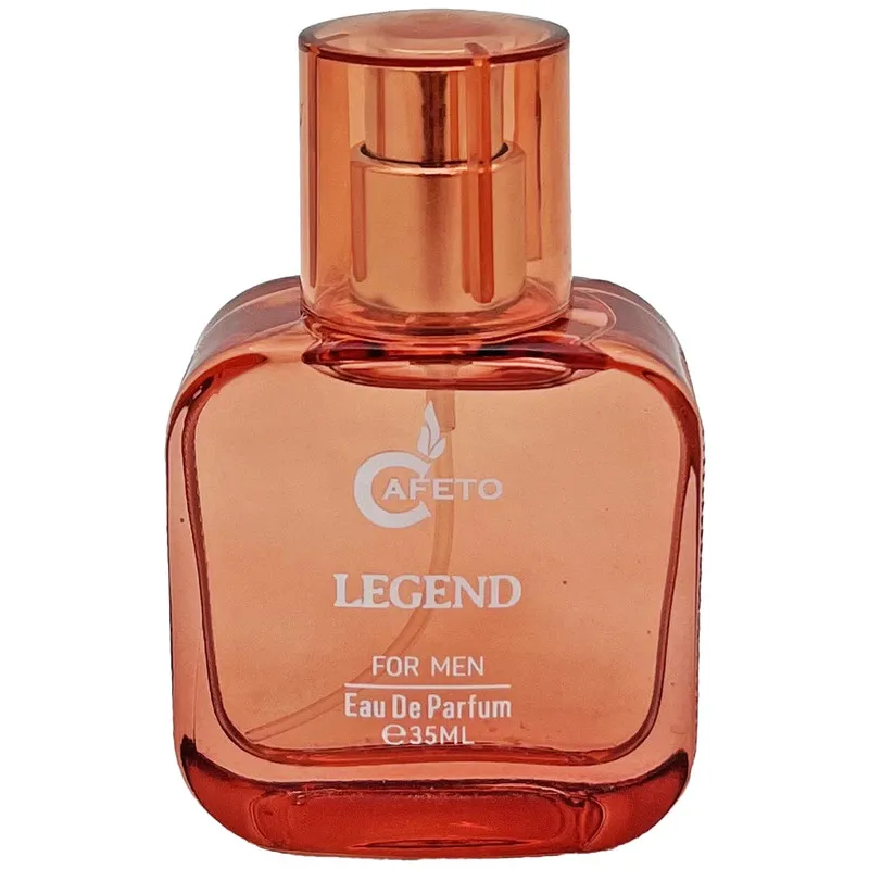 عطر جیبی مردانه کافه تو مدل لجند با رایحه خنک و شیرین حجم 35 میلیلیتر