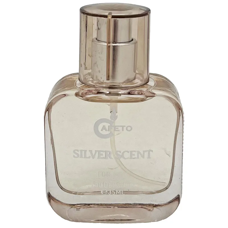عطر جیبی مردانه کافه تو مدل سیلور سنت با رایحه گرم و شیرین حجم 35 میلیلیتر