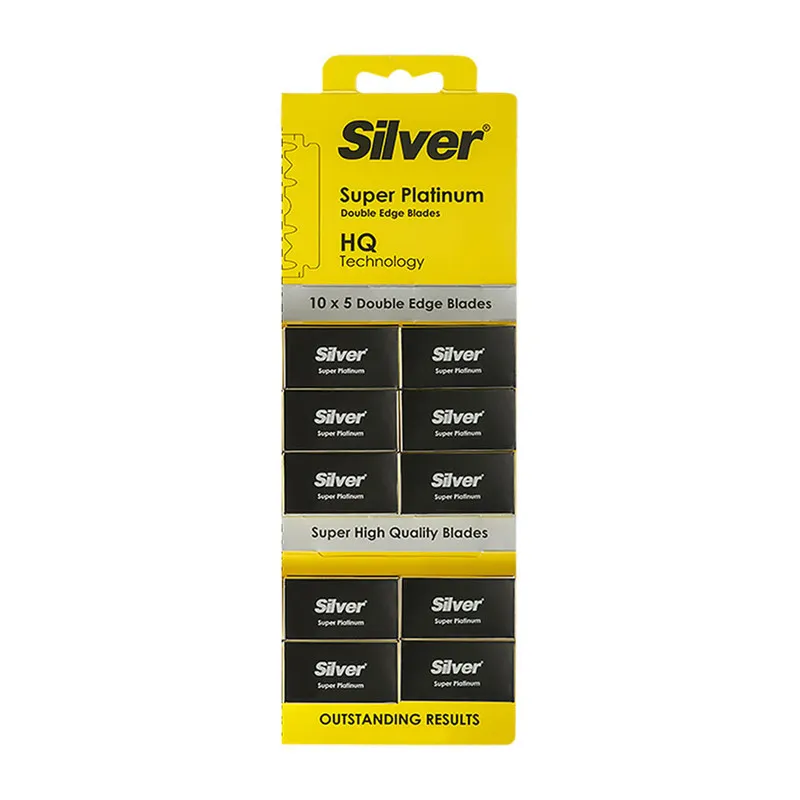 تیغ یدک سیلور مدل super platinum ده بسته 5 عددی