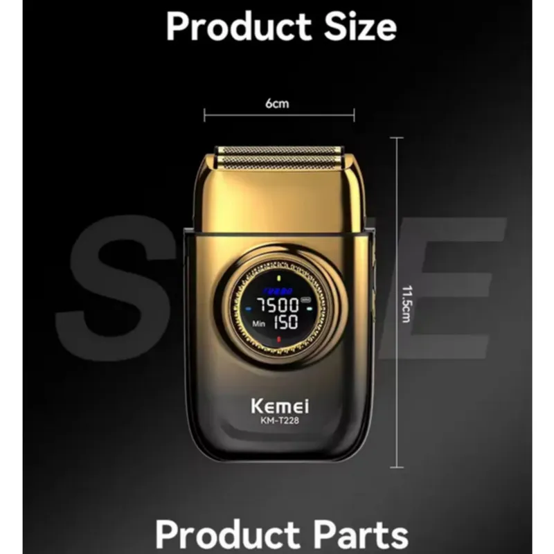 ماشین اصلاح موی سر و صورت شارژی کیمی مدل km-8557 مجموعه 3 عددی - تصویر 3