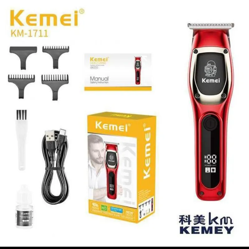 ماشین اصلاح موی سر و صورت شارژی کیمی مدل KM-1711 - تصویر 3