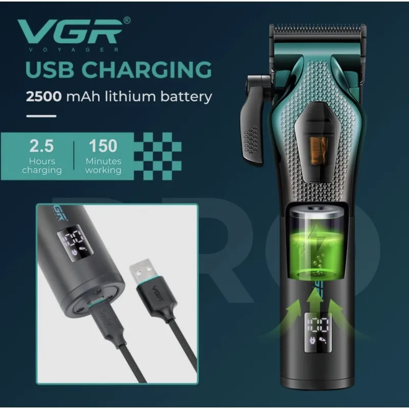 ماشین اصلاح موی سر و صورت شارژی وی جی آر مدل  V-271 - تصویر 4