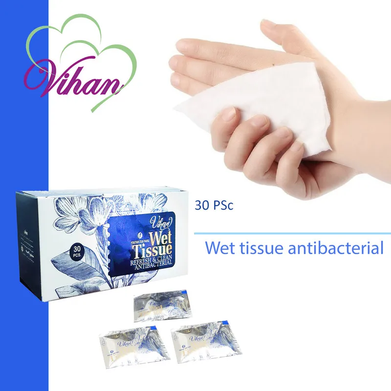دستمال مرطوب ویهان مدل AntiBacterial سه بسته 30 عددی - تصویر 4