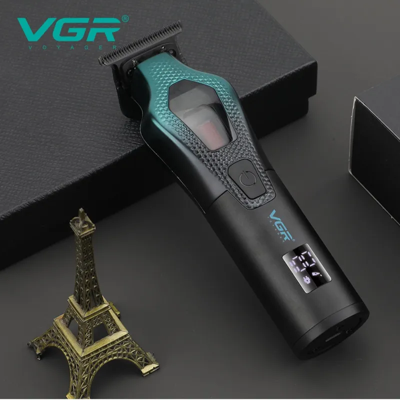 ماشین اصلاح موی سر و صورت وی جی ار مدل V-997 با موتور 11000 دور در دقیقه، باتری لیتیوم یونی 2500 میلیآمپر ساعت، تیغه سرامیک ضد التهاب، قابلیت تنظیم سرعت و نمایشگر میزان شارژ - تصویر 4