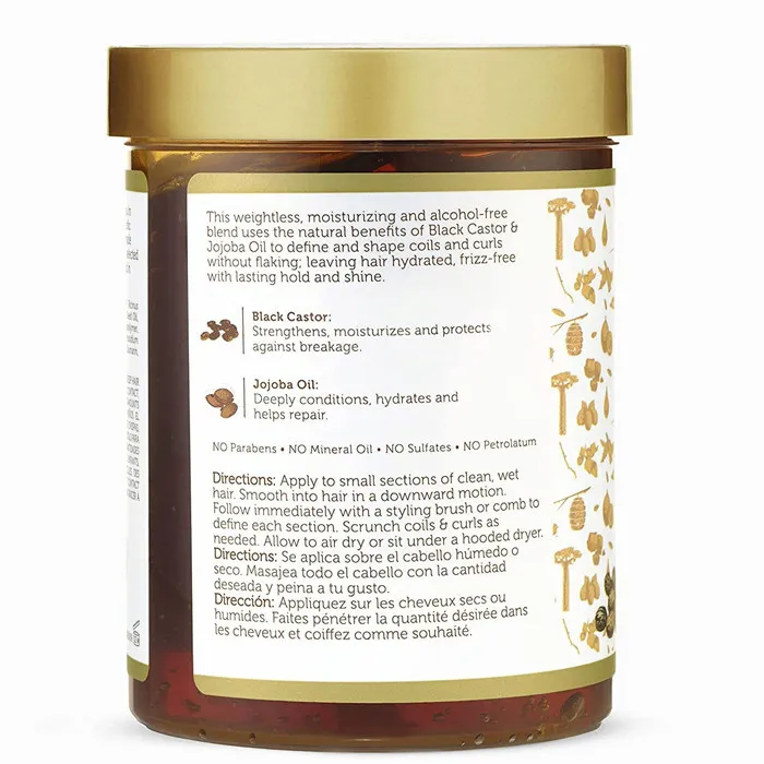 ژل حالتدهنده مو آفریکن پراید مدل Black Castor & Jojoba Oil حجم 510 میلیلیتر - تصویر 2