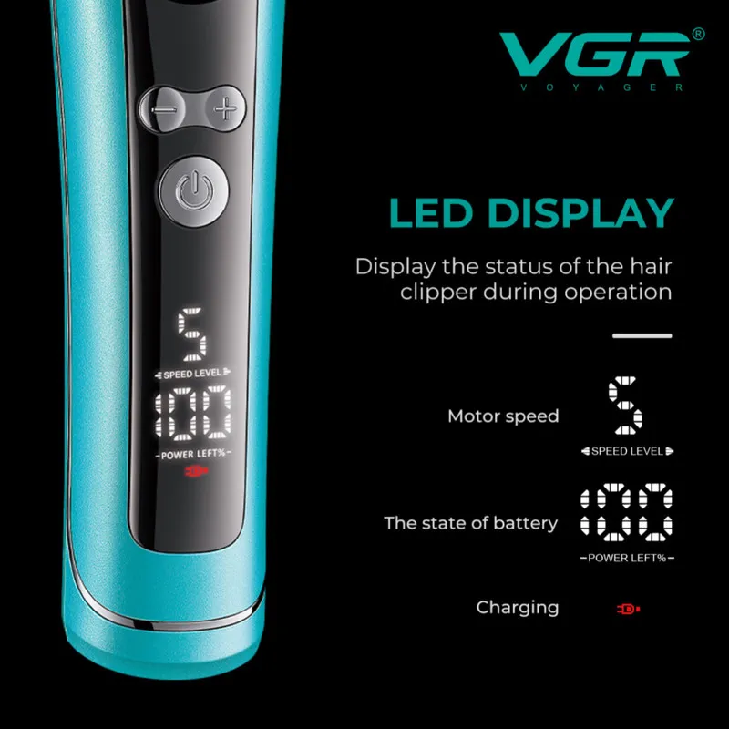ماشین اصلاح موی سر و صورت شارژی وی جی ار مدل V-299 - تصویر 5