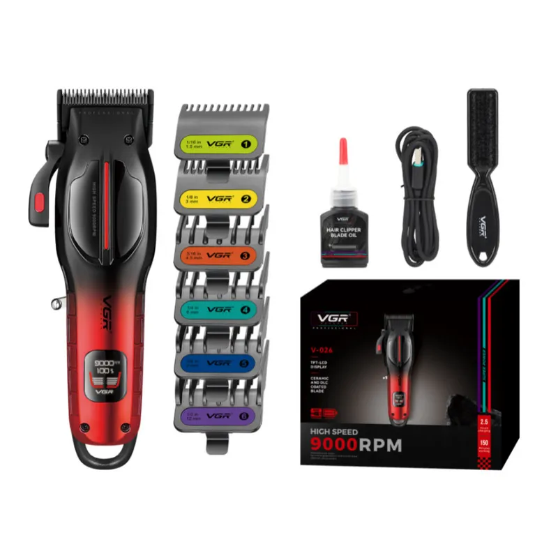 ماشین اصلاح موی سر و صورت شارژی وی جی ار مدل V-026 - تصویر 2
