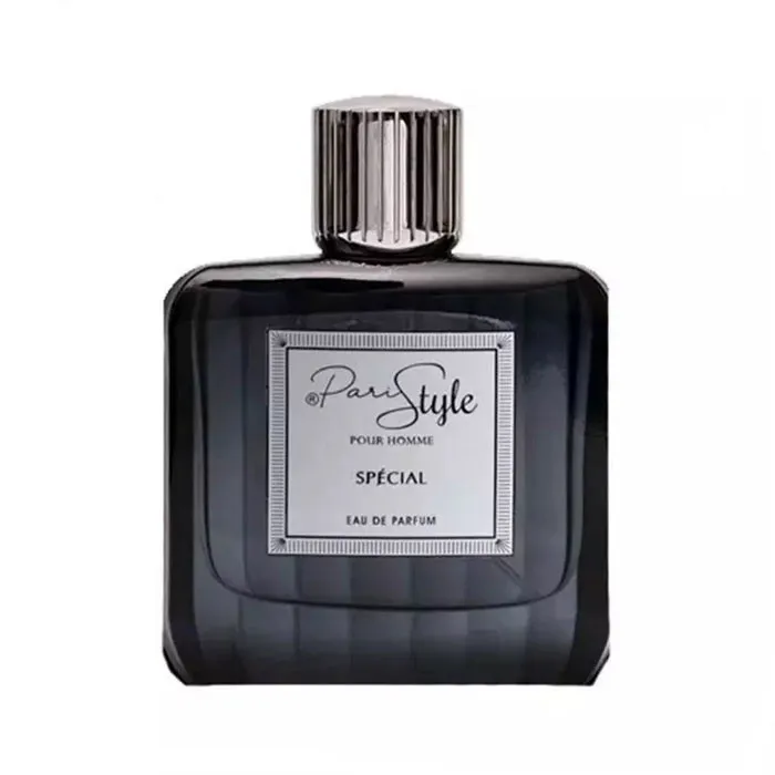 ادو پرفیوم مردانه پاریس استایل مدل special pour homme با رایحه خنک و تلخ حجم 100 میلی لیتر