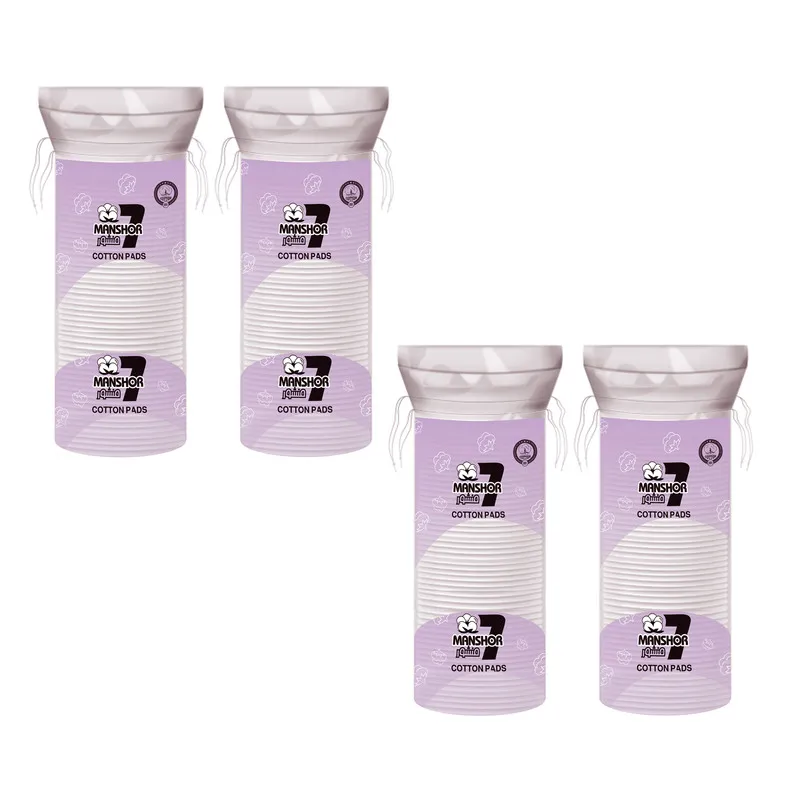 پد آرایشی هفت منشور مدل Double 30 چهار بسته 72 عددی - تصویر 3