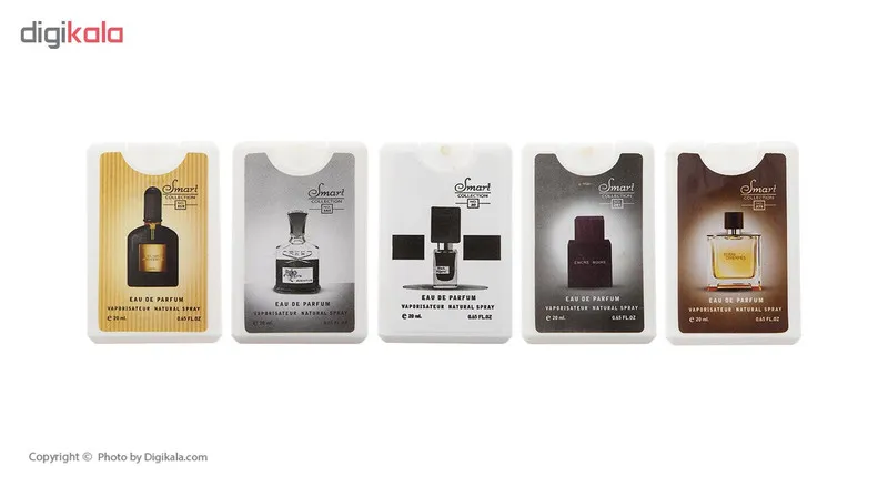 عطر جیبی مردانه اسمارت کالکشن حجم 20 میلی لیتر بسته 5 عددی - تصویر 2