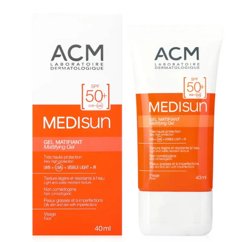  ژل ضد آفتاب بی‌رنگ صورت ای سی ام SPF50 مدل Medisun ‌محافظ UVA، UVB PA+ مناسب برای پوست‌ چرب حجم 40 میلی‌لیتر - تصویر 2