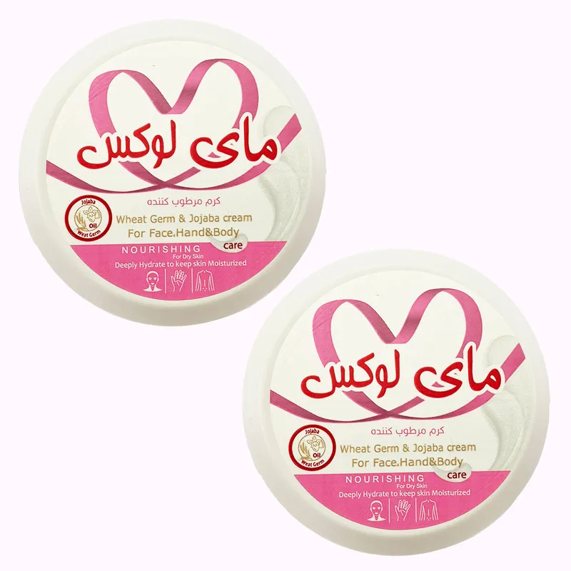 کرم مرطوب‌ کننده دست و صورت و بدن مای لوکس مدل cr5 مناسب برای انواع پوست حجم 100 میلی‌لیتر بسته دو عددی