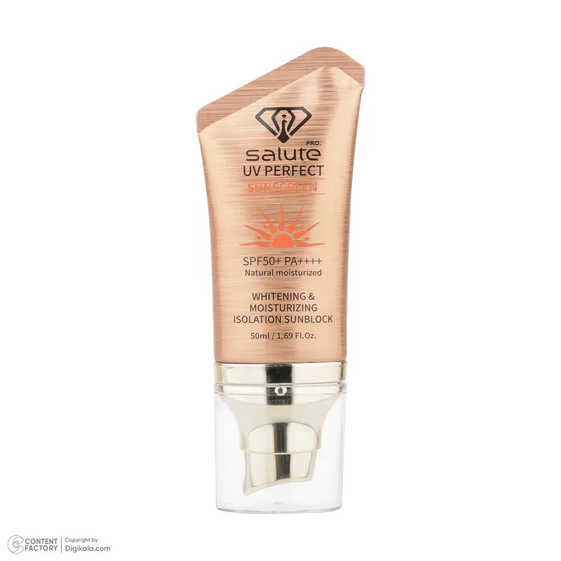 کرم ضد آفتاب بیرنگ صورت سالوته پرو SPF 50 مدل UV Perfect محافظ ++++PA مناسب برای انواع پوست حجم 50 میلیلیتر - تصویر 2
