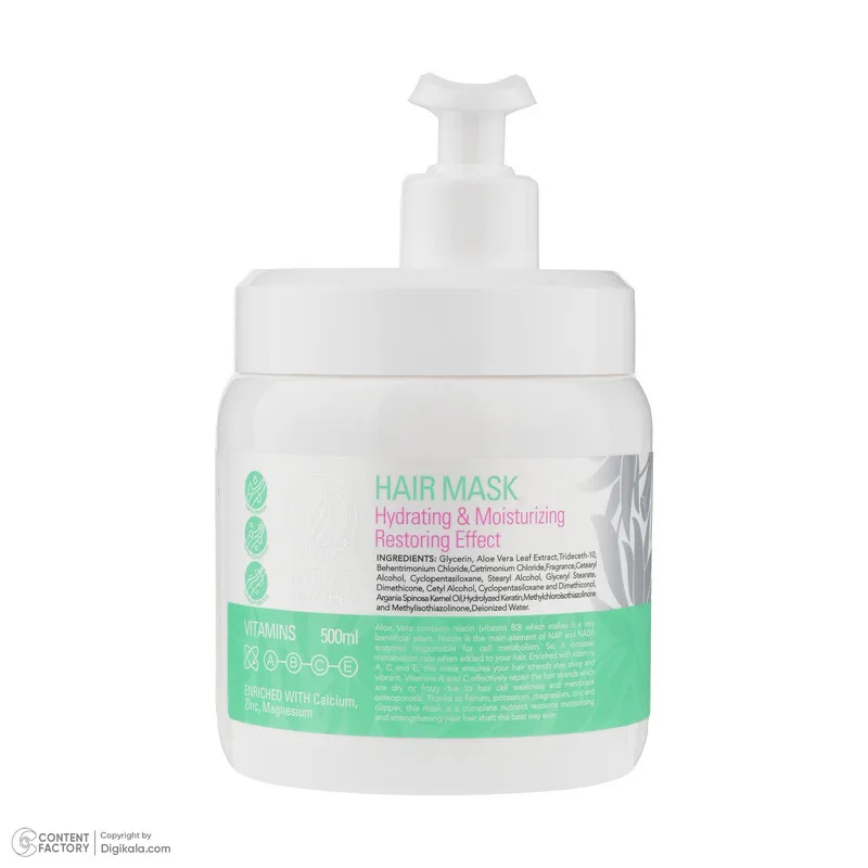 ماسک ترمیم کننده مو با آبکشی بیول مدل AloeVera مناسب برای موهای خشک و وزدار حجم 500 میلی لیتر - تصویر 5