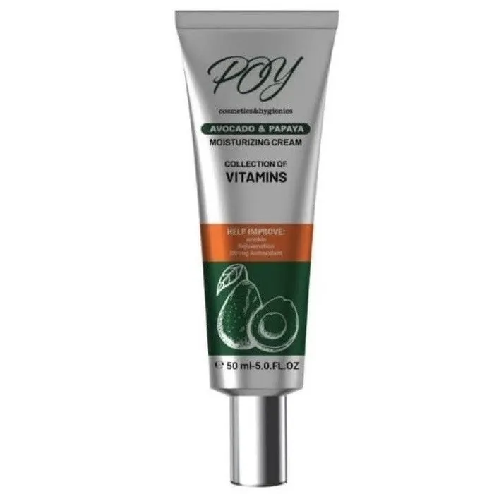 کرم مرطوب کننده پوست پی او وای مدل عصاره آواکادو و پاپایا مناسب برای انواع پوست حجم 50 میلی لیتر - تصویر 2