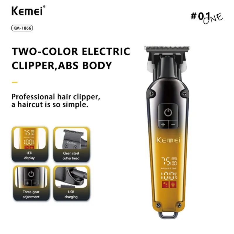 ماشین اصلاح موی سر و صورت شارژی کیمی مدل KM-1866 - تصویر 6