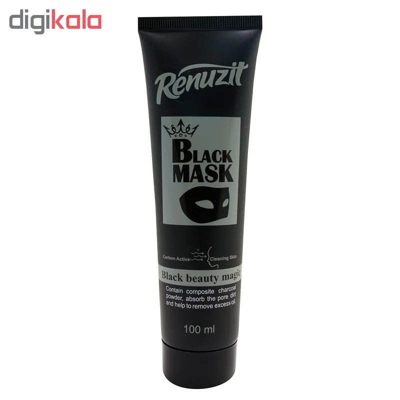 ماسک صورت رینو زیت مدل Black Mask حجم 100 میلی لیتر به همراه ماسک صورت مدل خیار حجم 100 میلی لیتر - تصویر 3