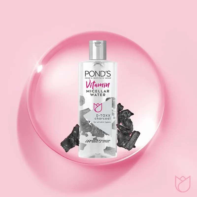 میسلار واتر پوندز مدل Detoxing Charcoal مناسب برای انواع پوست حجم 400 میلی لیتر - تصویر 2