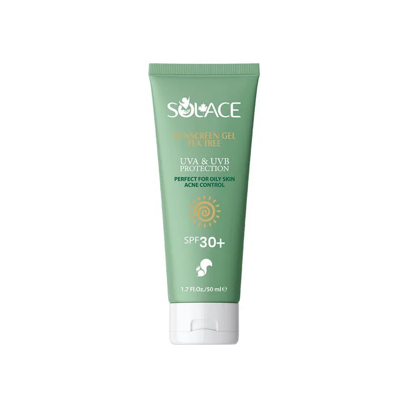 کرم ضد آفتاب بیرنگ صورت، گردن سولس SPF 30 مدل Tea Tree مناسب برای انواع پوست حجم 50 میلیلیتر