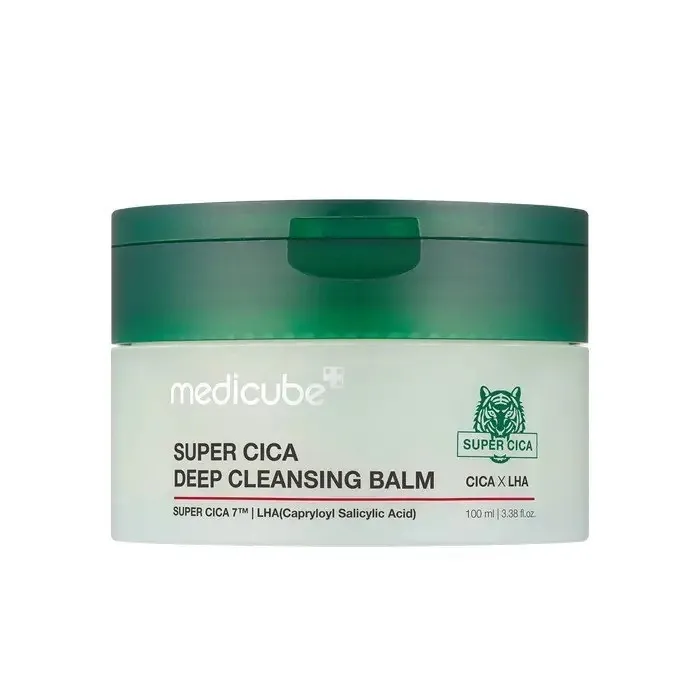 کرم پاککننده آرایش صورت مدیکیوب مدل super cica مناسب برای انواع پوست حجم 100 میلیلیتر