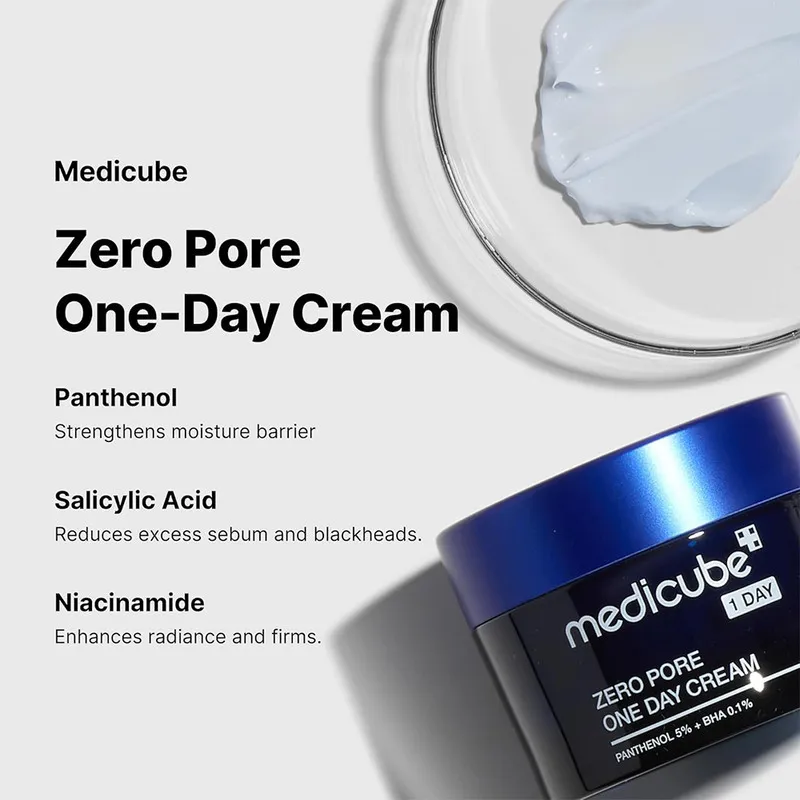 کرم مرطوب کننده صورت مدیکیوب مدل zero pore مناسب برای انواع پوست حجم 50 میلی لیتر - تصویر 2