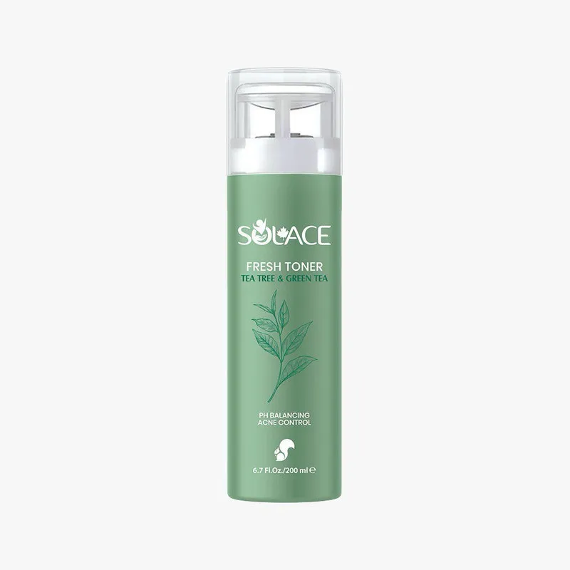 تونر پاک کننده صورت سولس مدل Tea Tree & Green Tea مناسب برای پوست های چرب و مختلط حجم 200 میلی لیتر