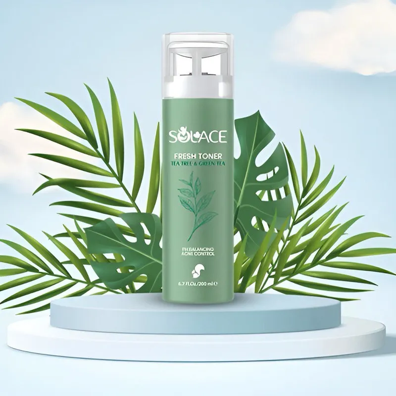 تونر پاک کننده صورت سولس مدل Tea Tree & Green Tea مناسب برای پوست های چرب و مختلط حجم 200 میلی لیتر - تصویر 2