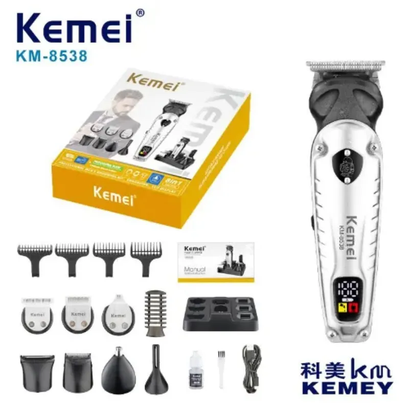 ماشین اصلاح موی سر و صورت شارژی کیمی مدل km-8538 - تصویر 2