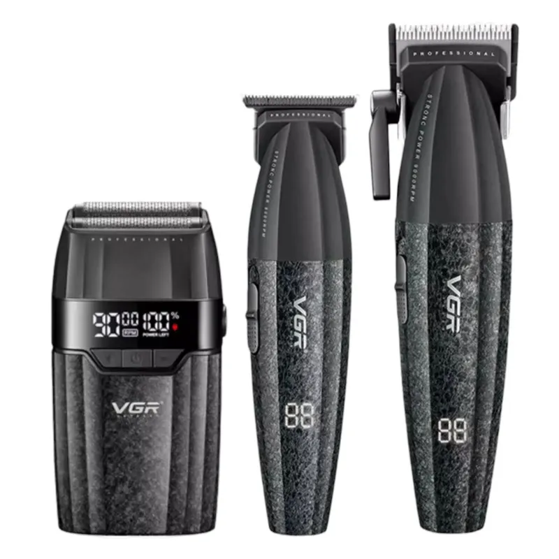 ماشین اصلاح موی سر و صورت شارژی وی جی ار مدل V-640 s3 مجموعه 3 عددی - تصویر 6