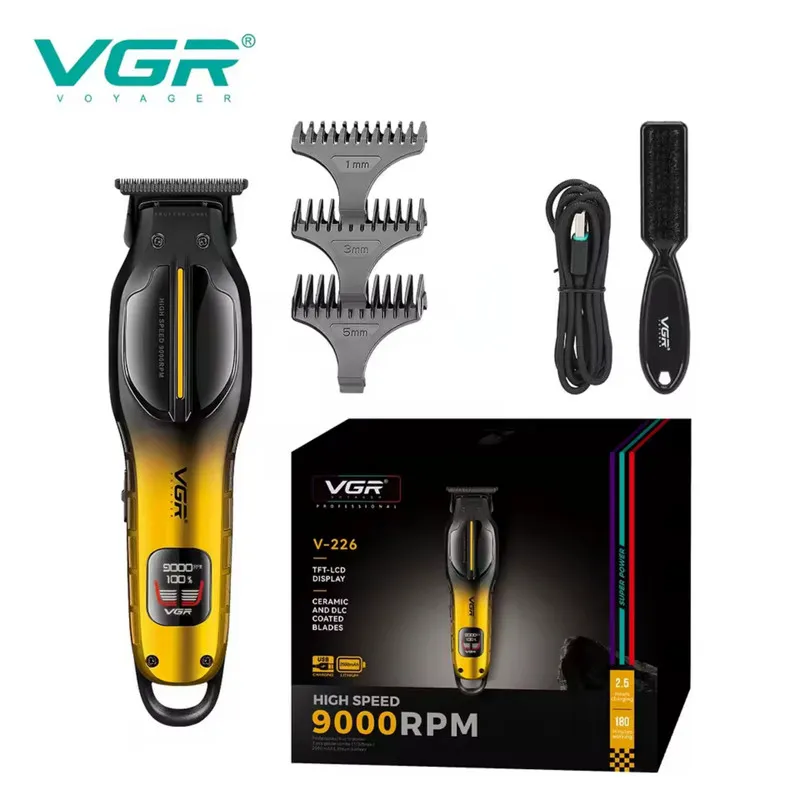 ماشین اصلاح موی سر و صورت شارژی وی جی ار مدل V-226 - تصویر 4