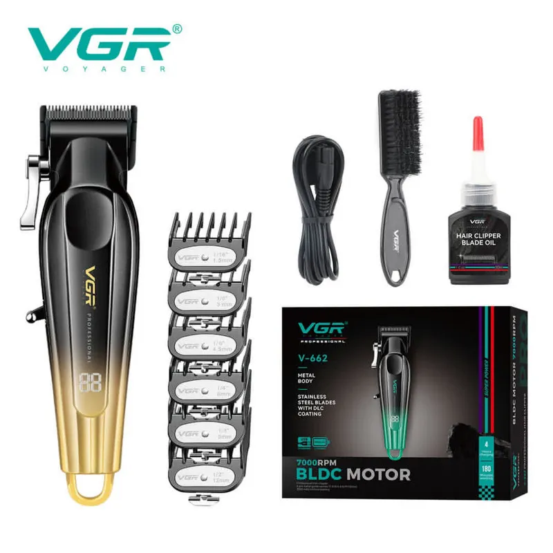 ماشین اصلاح موی سر و صورت شارژی وی جی ار مدل V-662 - تصویر 3