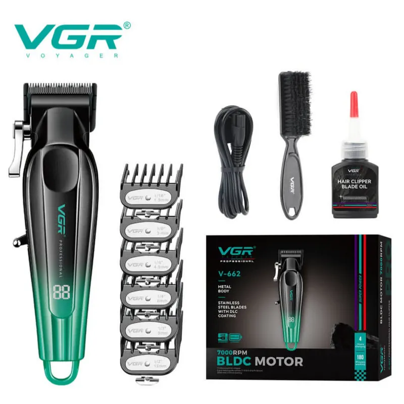 ماشین اصلاح موی سر و صورت شارژی وی جی ار مدل V-662 - تصویر 5