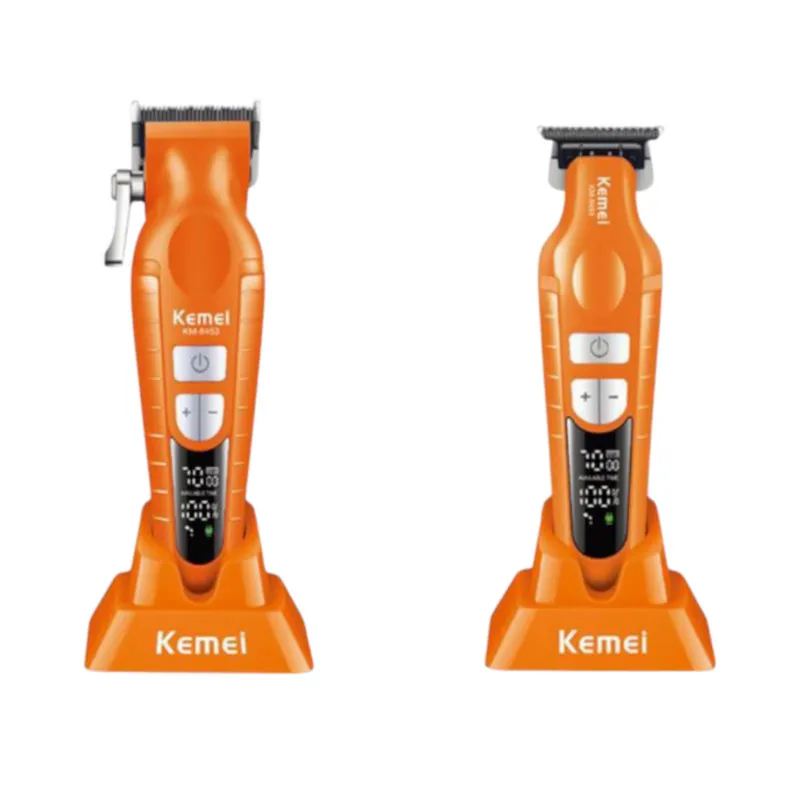 ماشین اصلاح موی سر و صورت شارژی کیمی مدل KM-8543 مجموعه 2 عددی - تصویر 4