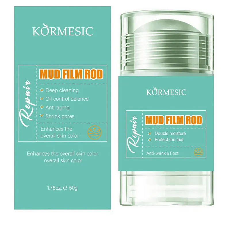ماسک صورت کورمسیک مدل MUD FILM ROD مناسب برای پوستهای چرب  وزن 50 گرم - تصویر 2