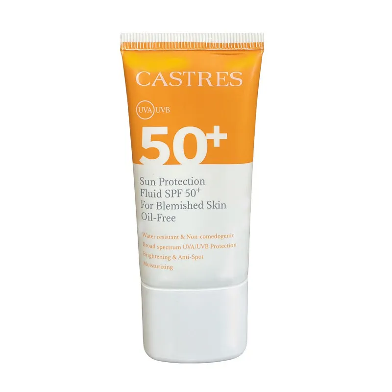فلوئید ضد آفتاب بدون رنگ صورت کسترز SPF50 مدل Blemished 02 محافظ UVA،UVB مناسب برای پوست چرب حجم 50 میلی لیتر - تصویر 2