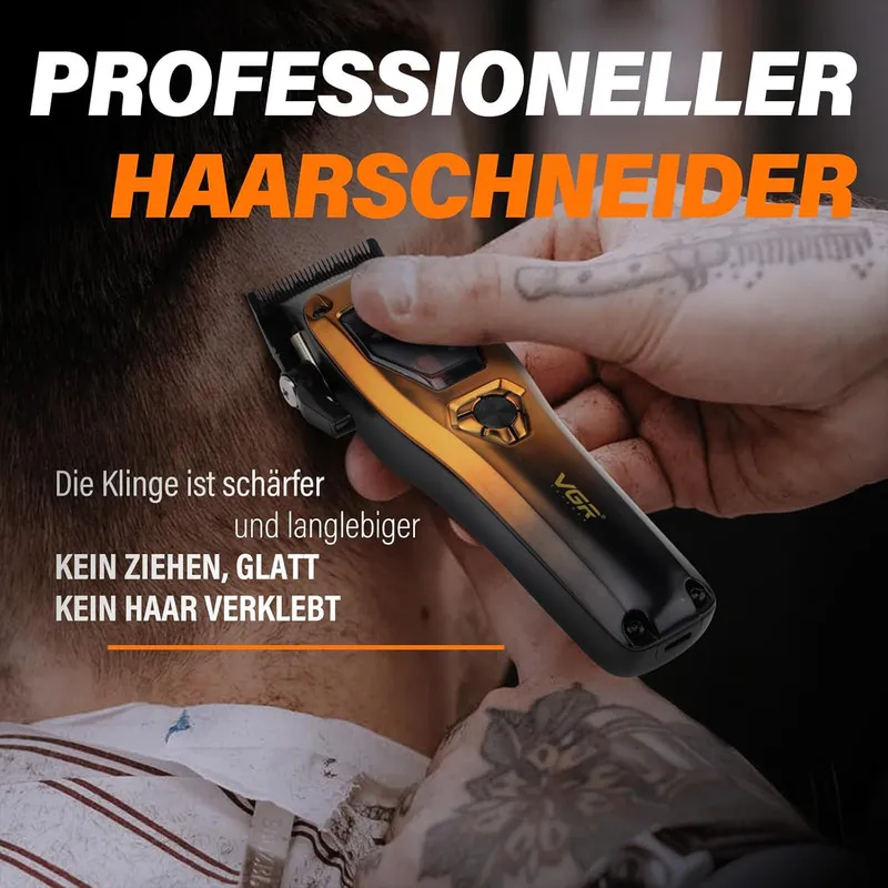 ماشین اصلاح موی سر  شارژی وی جی ار مدل V-668 - تصویر 6