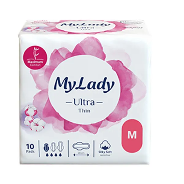 نوار بهداشتی بالدار نازک روز و شب مای لیدی مدل Silky Soft سایز متوسط بسته 4 عددی - تصویر 2