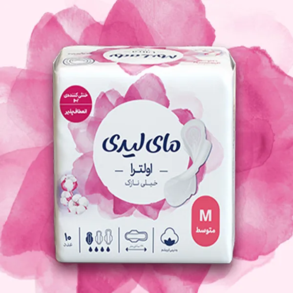 نوار بهداشتی بالدار نازک روز و شب مای لیدی مدل Silky Soft سایز متوسط بسته 4 عددی - تصویر 4