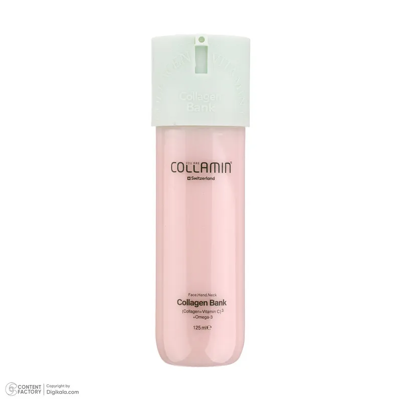 کرم مرطوب کننده صورت و گردن کلامین مدل collagen bank مناسب انواع پوست حجم 125 میلی لیتر - تصویر 3