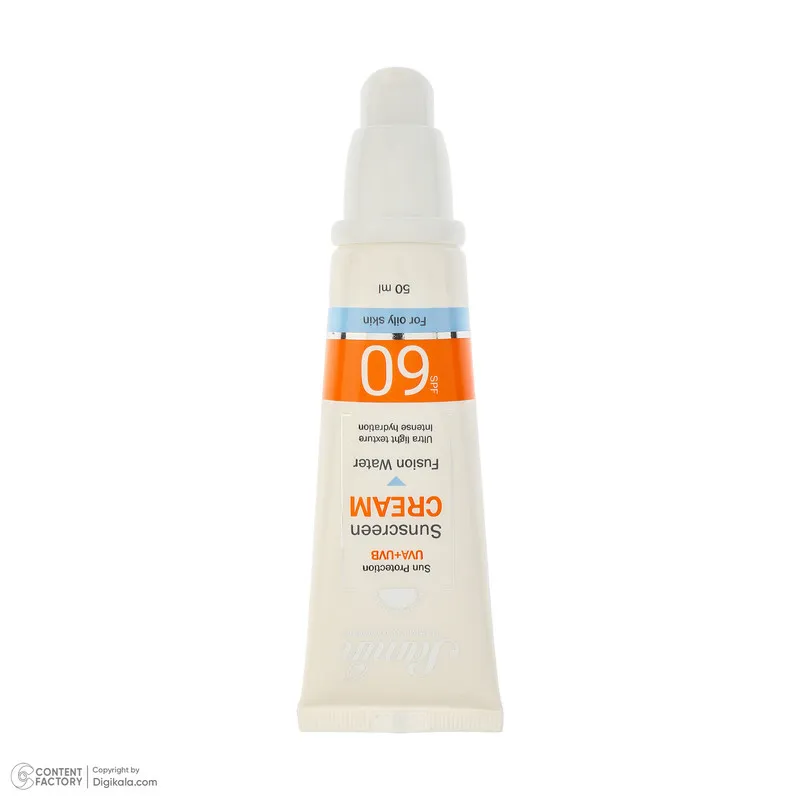 کرم ضد آفتاب بی‌رنگ صورت ثمین SPF 60 مدل Fusion Water ‌محافظ UVA ، UVB مناسب برای پوست‌های چرب حجم 50 میلی‌لیتر - تصویر 4