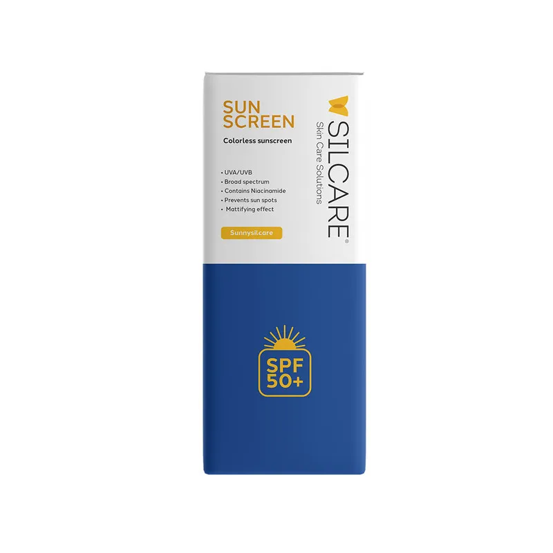 کرم ضد آفتاب بی‌رنگ دست و صورت و گردن سیلکر SPF 50 مدل Hydrating محافظ UVA و UVB مناسب برای انواع پوست حجم 50 میلی‌لیتر - تصویر 2