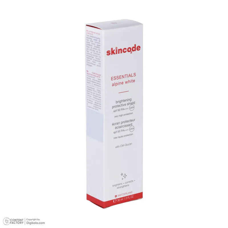 فلوئید ضد آفتاب بی رنگ صورت اسکین کد SPF50 مدل ALPINE محافظ UVA مناسب برای انواع پوست حجم 30 میلی لیتر - تصویر 2