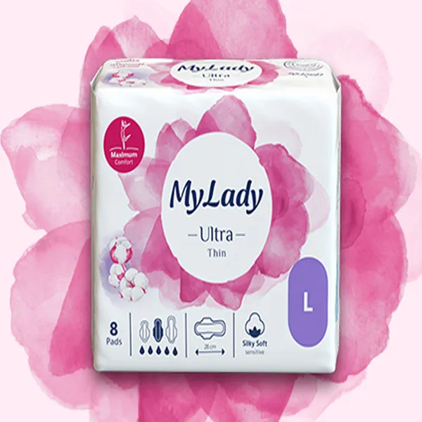 نوار بهداشتی بالدار نازک مای لیدی مدل Silky Soft سایز بزرگ شش بسته 8 عددی - تصویر 5